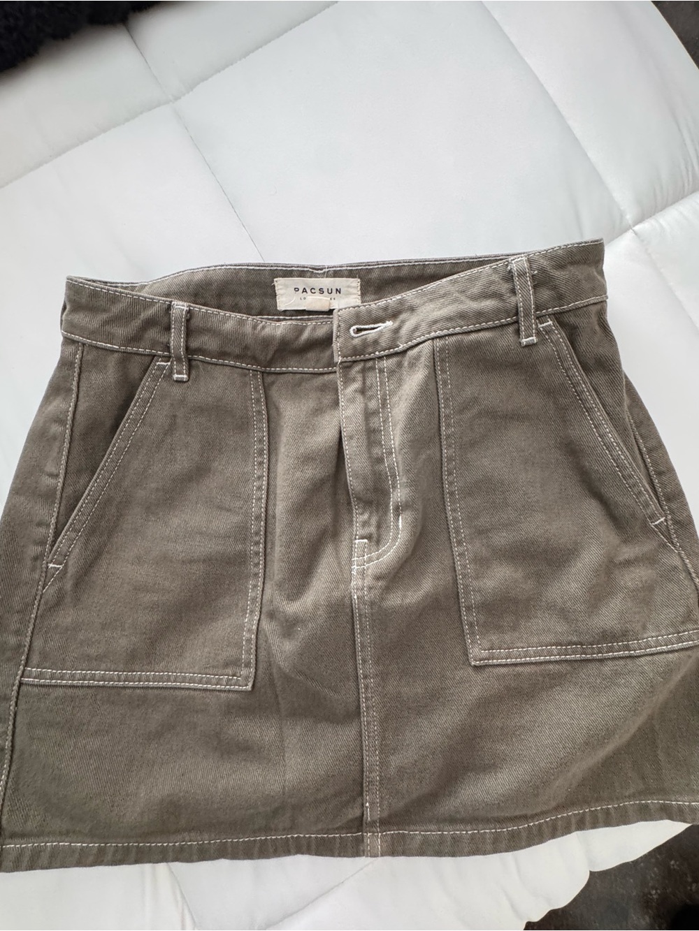 PacSun Olive Green skirt. Super cute!